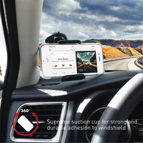 img 2 attached to 🚗 Secure and Versatile Macally Vehicle Mount for iPhone - The Ultimate TeleHolder Solution!