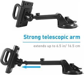 img 1 attached to 🚗 Secure and Versatile Macally Vehicle Mount for iPhone - The Ultimate TeleHolder Solution!