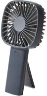 💨 hands6 portable & rechargeable mini fan - 4 level wind speed & folding stand - desk and outdoor use (midnight blue) logo