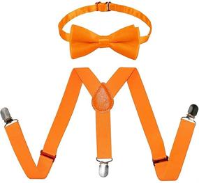 img 1 attached to 🎀 Adjustable Bow Tie & Suspender Sets for Unisex Kids Boys Girls - UDRES