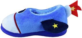 img 3 attached to 👪 Cozy Family Slippers: Anti-Skid Shoes for Little Boys (Size 12-13)