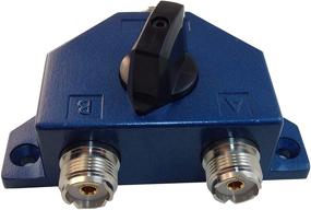 img 1 attached to 📻 TW-102BLUE Antenna Coaxial Switch with 2 Positions for 144/440MHz HAM CB or HF/VHF/UHF Radio UHF Female (SO-239) Connector, Plated with Nickel