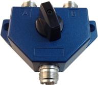 📻 tw-102blue antenna coaxial switch with 2 positions for 144/440mhz ham cb or hf/vhf/uhf radio uhf female (so-239) connector, plated with nickel logo