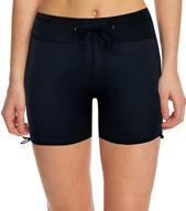 🩱 women's swimsuit bottom in septang boy leg style - strappy bikini shorts for bathing suits and swimwear logo