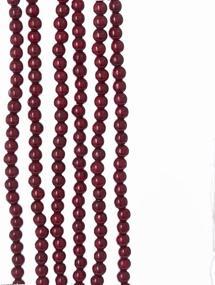 img 2 attached to 🎄 Kurt S. Adler 9-Foot Burgundy Wood Beaded Garland, Multi-Color