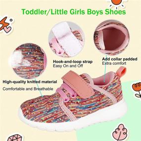 img 3 attached to 👟 Breathable Toddler Walking Trainers: Boys' Sneakers for Active Play