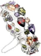 💎 exquisite vanessa multi gemstone jewelry sets for women: stunning garnet amethyst morganite peridot topaz gifts, perfect for her logo