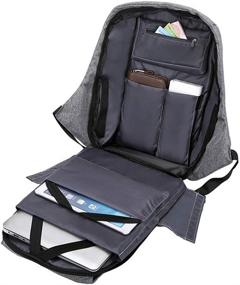 img 3 attached to Рюкзак для ноутбука унисекс 15 6 дюймов с защитой от кражи