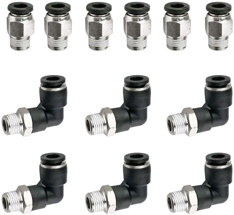 straight release connectors connect fittings 로고