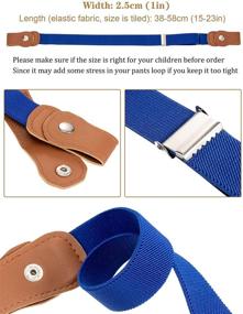 img 3 attached to 👧 Adjustable Elastic Buckle-Free Belts for Boys and Girls - Set of 9 Stretch Waistbelts for Kids and Toddlers