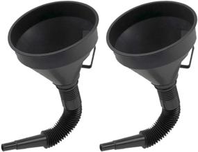 img 3 attached to U-BCOO Multi-Functional Plastic Funnel Set with Flexible Extension Nozzle for Cars, Motorcycles, Engines, Liquids, Diesel, Kerosene, Gasoline – 2PC Funnel