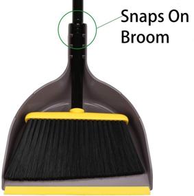 img 3 attached to 🧹 Efficient Indoor Broom and Dustpan Set for Home - Angle Kitchen Broom, Perfect for Floor Sweeping