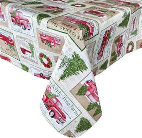 img 4 attached to Newbridge Yuletide Christmas Flannel Tablecloth Food Service Equipment & Supplies