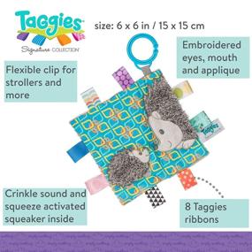 img 3 attached to 🦔 Taggies Crinkle Me Baby Toy: Experience the Fun and Texture of Heather Hedgehog!