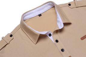 img 1 attached to Daupanzees Casual Classic Sleeve Jersey Men's Clothing