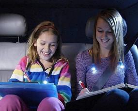 img 2 attached to 🔦 HIGH-MERC LED Book Lights with 3 Modes, Neck Light, Flexible Handsfree, Bendable Arms, No Recharge Needed, Battery Powered, for Reading, Walking, Repairing, Camping, Eye-Friendly