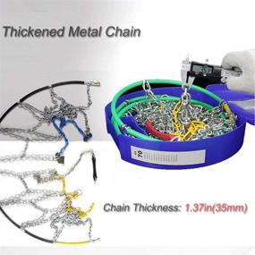 img 2 attached to 🚗 Большие цепи Big Ant Snow Chain Anti-Skid для борьбы с скольжением на снегу на легких грузовиках / джипах - Аварийные шины Tyre Snow Chains, комплект из 2