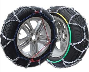 img 4 attached to 🚗 Большие цепи Big Ant Snow Chain Anti-Skid для борьбы с скольжением на снегу на легких грузовиках / джипах - Аварийные шины Tyre Snow Chains, комплект из 2