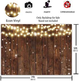 img 2 attached to 🎉 Funnytree 7x5FT Rustic Glitter Wood Photography Backdrop: Perfect for Memorable Wedding Parties, Birthdays, Baby Showers, and More!