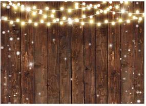 img 4 attached to 🎉 Funnytree 7x5FT Rustic Glitter Wood Photography Backdrop: Perfect for Memorable Wedding Parties, Birthdays, Baby Showers, and More!