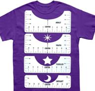 👕 accurate tshirt alignment ruler: experience perfectly centered designs with 4pcs craft tee shirt ruler guide vinyl measurement tool for every age group logo