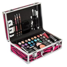 img 4 attached to 💄 Vokai Makeup Kit Gift Set - 51 Piece - 32 Eye Shadows, 2 Blushes, 2 Lip Glosses, 2 Lipsticks, 2 Eye Liner Pencils, 1 Lip Liner Pencil, 1 Mascara - Portable Case with Carrying Handle