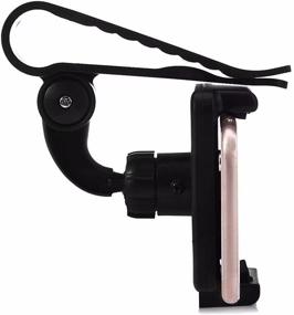 img 1 attached to 📱 Universal 360° Rotating Car Sun Visor Mount Cell Phone Holder with Clip Bracket for GPS and Smartphones [35-90mm]