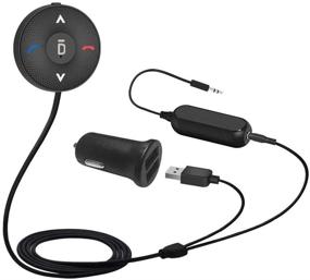 img 4 attached to Besign BK03 Bluetooth 4.1 Car Kit: Handsfree Talking, Music Streaming, Dual Port USB Car Charger, Ground Loop Noise Isolator - Compatible with Cars Featuring 3.5mm AUX Input Port