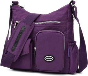 img 4 attached to Crossbody Pockets Resistant Shoulder Pocketbooks Women's Handbags & Wallets