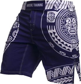 img 4 attached to 🥊 Ultimate Performance: Hardcore Training Ta Moko Fight Shorts for Men – Boxing, MMA, Combat, BJJ, Grappling, Fitness, Muay Thai, Kickboxing – No Gi