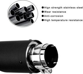 img 2 attached to Exhaust Frosted Muffler Suitable 60Mm 63Mm