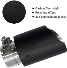 img 1 attached to Exhaust Frosted Muffler Suitable 60Mm 63Mm