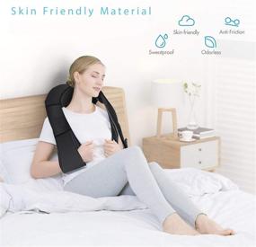 img 3 attached to 🔥 Shiatsu Neck and Back Shoulder Massager with Heat by Dr. Franklyn - Deep Tissue 3D Kneading Massager for Neck, Back, Shoulders, Feet & Legs - Full Body Massage - Home, Car, and Office Use