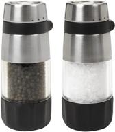 oxo salt pepper grinder black logo