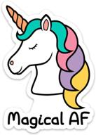 unicorn sticker magical laptop bottle logo