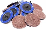 🪓 benchmark abrasives 2&#34; aluminum oxide quick change sanding, grinding, and surface preparation discs - 50 grit, max rpm 25000 - pack of 25 logo