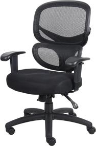 img 2 attached to 🪑 Enhanced Black Multi-Function Task Chair by Boss Office Products