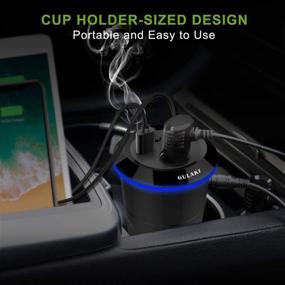 img 2 attached to 🚗✨ Gulaki Car Diffuser Essential Oils - Multifunction Cool Mist Car Humidifier with USB Ports and Car Charger Socket (Black): Enhance your driving experience with refreshing scents and convenient charging options