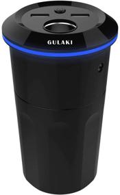 img 4 attached to 🚗✨ Gulaki Car Diffuser Essential Oils - Multifunction Cool Mist Car Humidifier with USB Ports and Car Charger Socket (Black): Enhance your driving experience with refreshing scents and convenient charging options