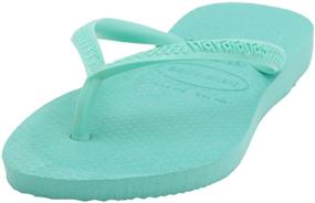 img 1 attached to 👟 Стильные детские сандалии Havaianas Slim: ярко-зеленые мальчики обувь