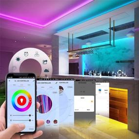 img 1 attached to 📱 Smartphone-controlled WiFi LED Controller - Alexa & Google Assistant Compatible