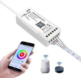 img 4 attached to 📱 Smartphone-controlled WiFi LED Controller - Alexa & Google Assistant Compatible