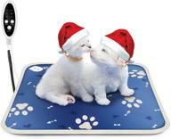 reliable pet heating pad: waterproof, adjustable temperature, auto power off, constant warmth - perfect for cats & dogs! logo