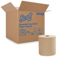 🧻 scott essential hard roll paper towels (04142), natural, 800 feet per roll, 12 rolls per case, 9,600 total feet per case logo