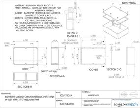 img 1 attached to Алюминиевый корпус премиум-класса BUD Industries CN 5709: прочный, функциональный и надежный