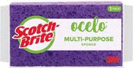 🧽 scotch-brite ocelo large sponge: 12-pack assorted colors for enhanced cleaning logo