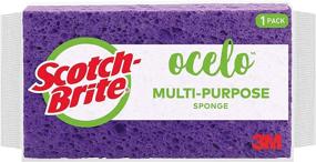 img 2 attached to 🧽 Scotch-Brite ocelo Large Sponge: 12-Pack Assorted Colors for Enhanced Cleaning