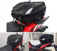 🏍️ waterproof motorcycle tail bags - rear seat bag for motorcycles - back seat motorcycle bags - dual-use sport motorcycle backpack and helmet bag logo