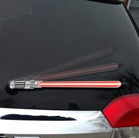 img 4 attached to 🚗 WiperTags Original WipeSaber Reflective Saber for Rear Wipers - DarkForce Red: Enhance Your Car's Style and Safety!