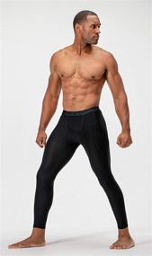img 1 attached to 🏋️ Enhance Performance with DEVOPS Men's Compression Pants: 2 Pack Athletic Leggings with Convenient Pocket Option